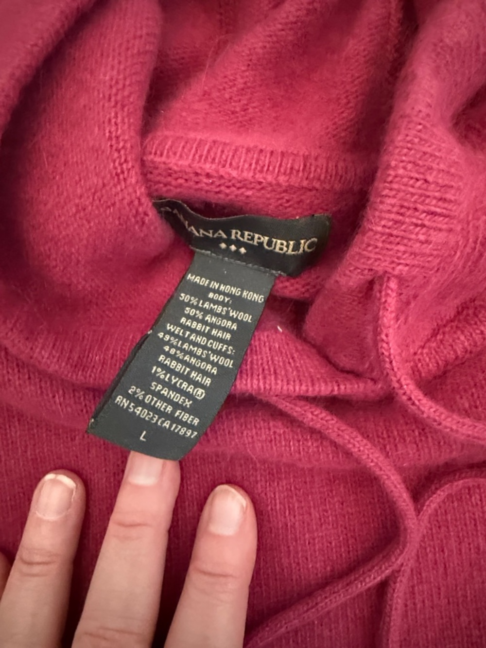 Banana Republic Raspberry Hooded Knit Sweater - Picture 3 of 3